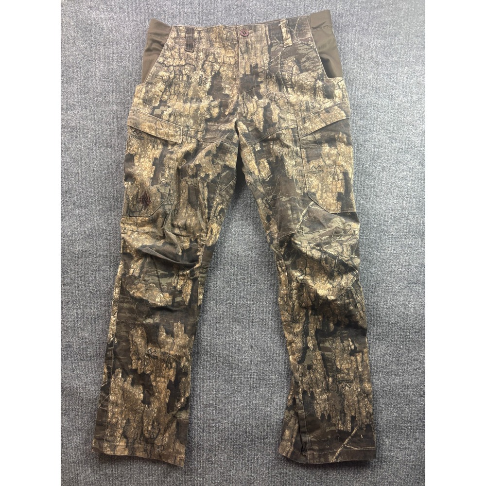 Nomad Hunting Pants Mens 34 Brown Realtree Timber Camo Cargo Outdoor Pockets
